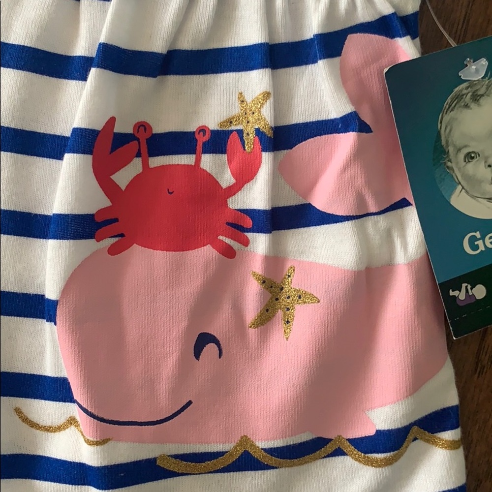 NWT Gerber Baby Striped Dress - Picture 2 of 6